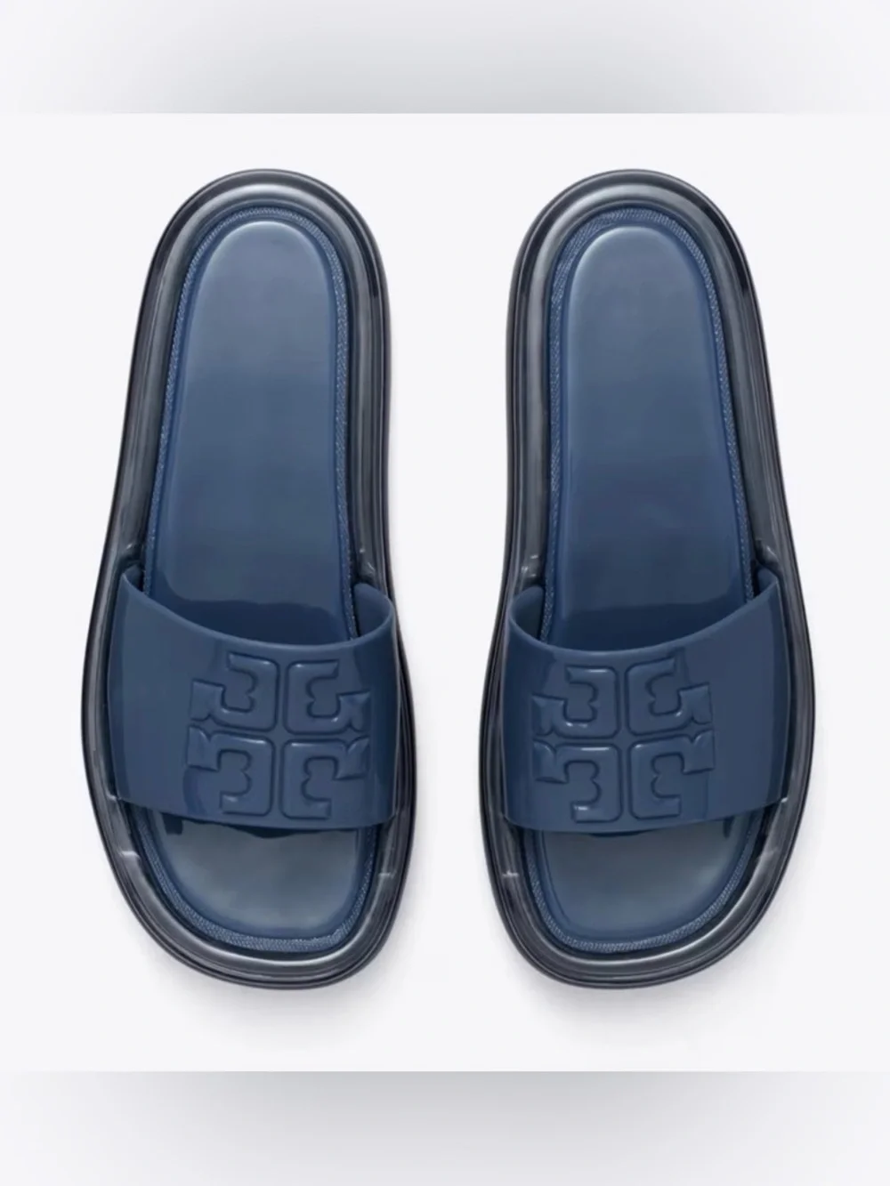 TORY BURCH BUBBLE JELLY SLIDES - SIZE 9 - NWT